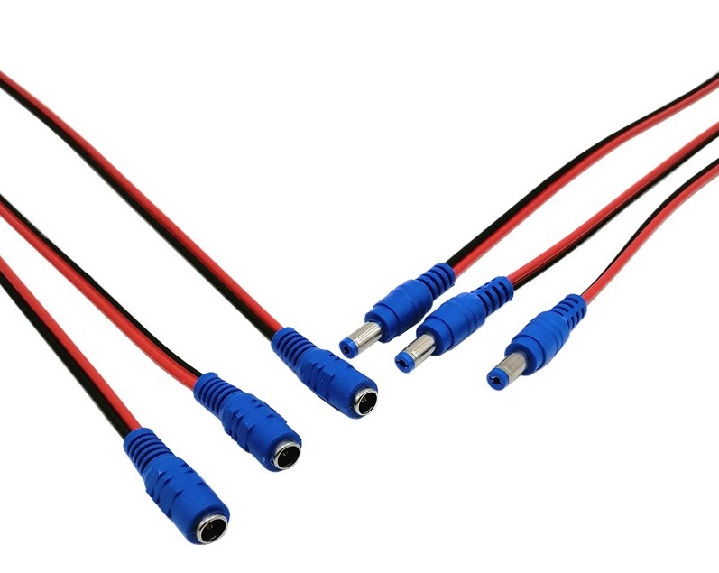 Blue Female&Male Video DC cable