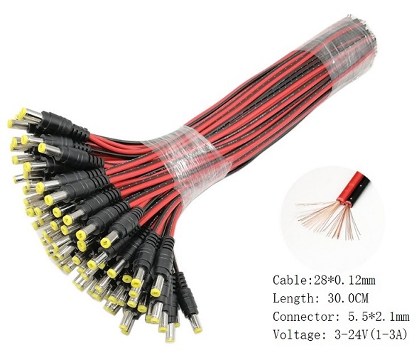 Male DC cable